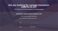 Desktop Screenshot of caravan-insurance-experts.co.uk