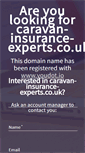 Mobile Screenshot of caravan-insurance-experts.co.uk